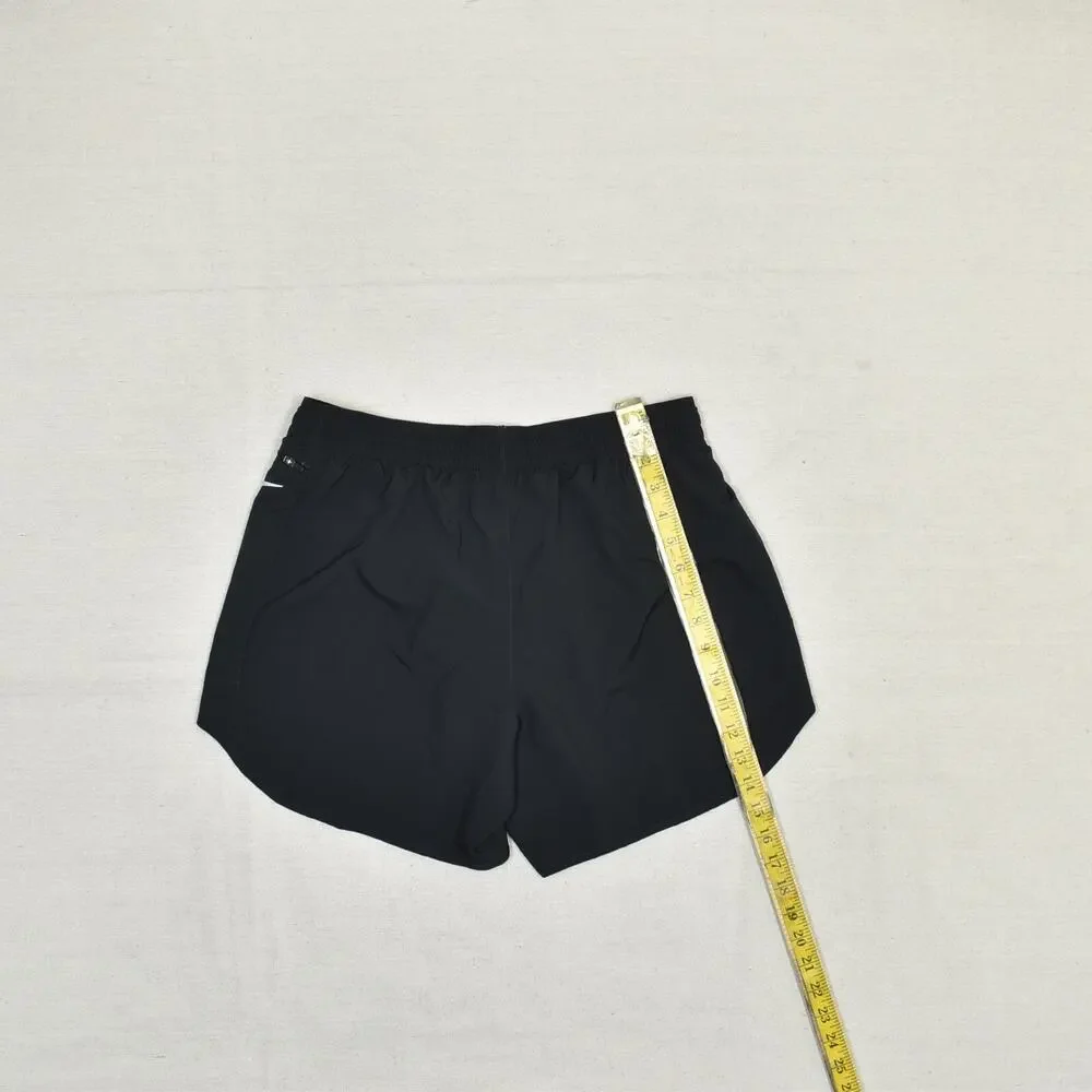 Nike Men's Sweat Shorts Pull On Solid Polyester Black Size M Dri Fit Gym Workout